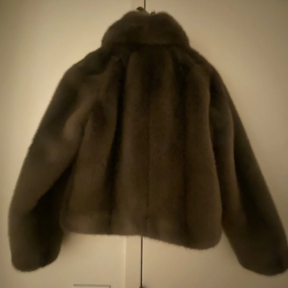 J. Crew Zip-Up Jacket in Faux Fur - Size S - Picture 3 of 3